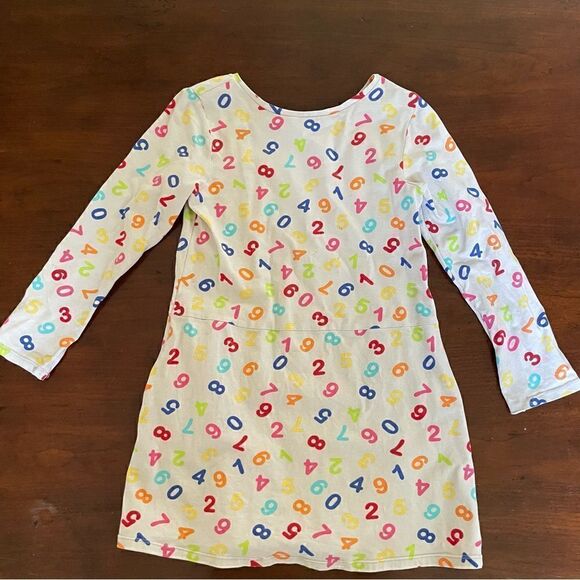 Handmade Girls Colorful Numbers Play Dress/ Tunic with Pockets Size 4-6 - Picture 6 of 11